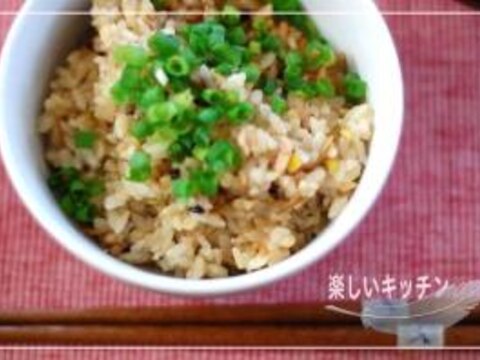 圧力鍋ｄｅツナとなめたけの炊き込みご飯